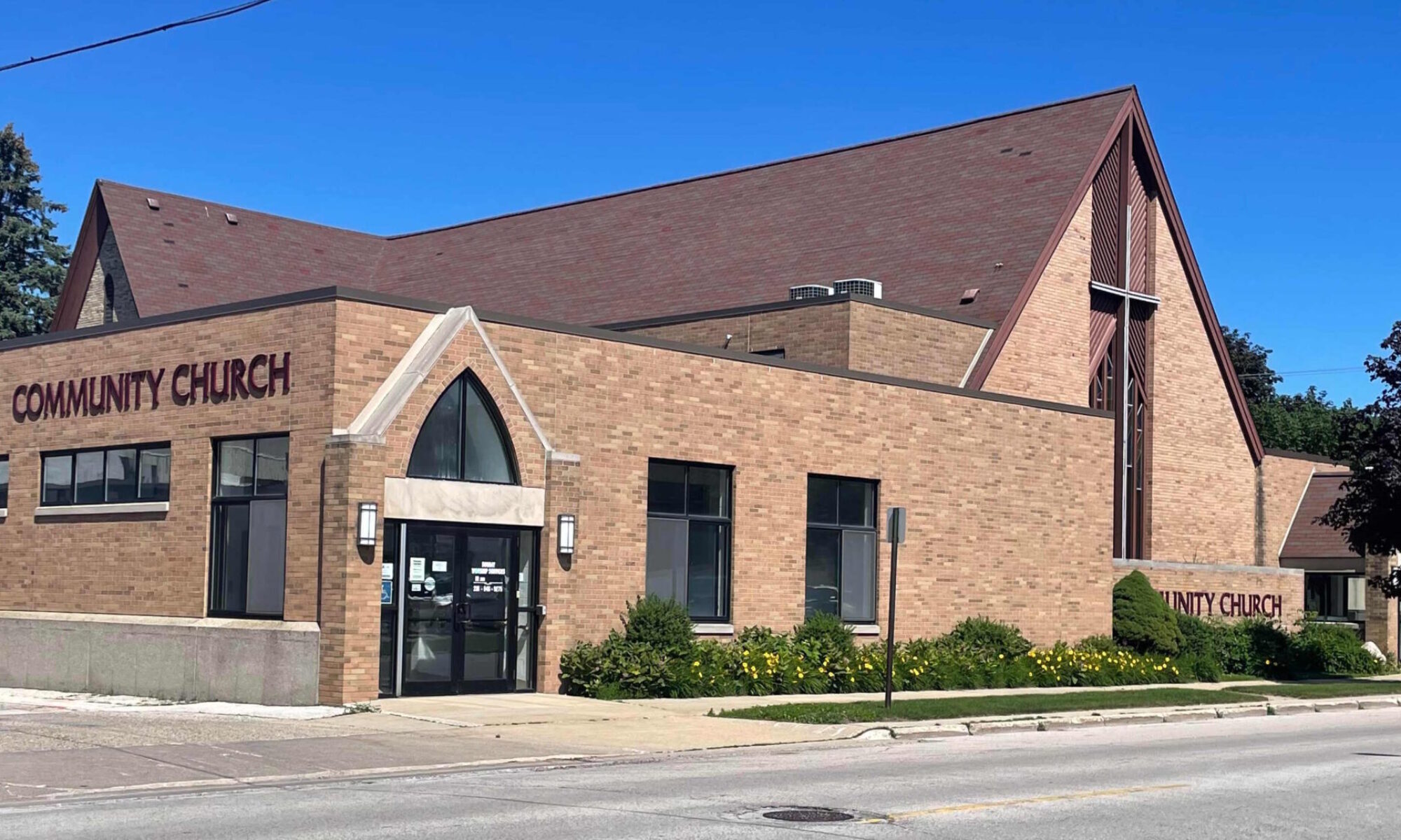 Community Church exterior June 2026